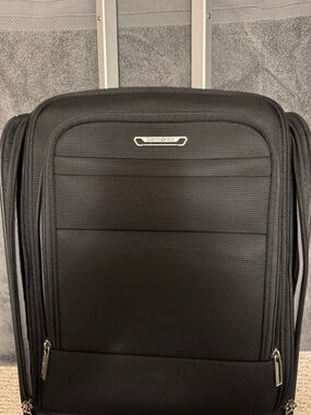 Samsonite Black Rolling Carry-On with Front Pocket